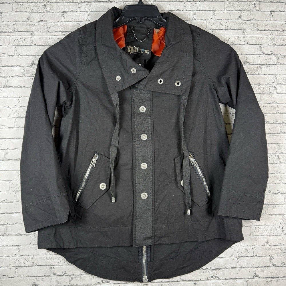 The Fillmore Black Jacket Womens Size M Rockabilly Grunge Back Zip